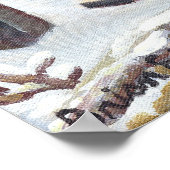 Een kerk in de winter poster (Hoek)