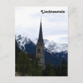 Een kerk in Vaduz, Liechtenstein Briefkaart (Voorkant)