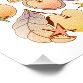 Een kers / kersen illustraties foto afdruk (Hoek)