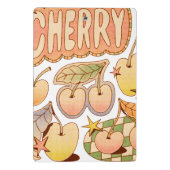 Een kers / kersen illustraties mini klembord (Achterkant)