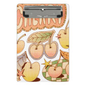 Een kers / kersen illustraties mini klembord (Voorkant)