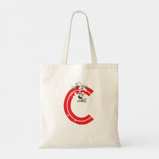 Een kerst - Canvas tas (Achterkant)