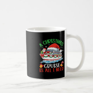 Een Kerst Cruise Kerstman Met Cadeaus Vakantie Koffiemok
