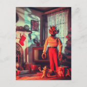 Een kerst demonen horror briefkaart (Voorkant)