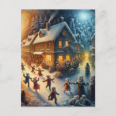 Een Kerst Horror in de stad Briefkaart (Voorkant)