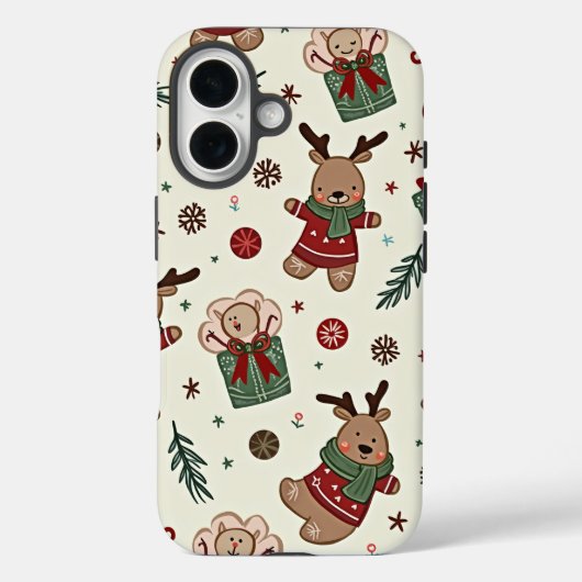 Een kerst iPhone 16 hoesjes (Achterkant)