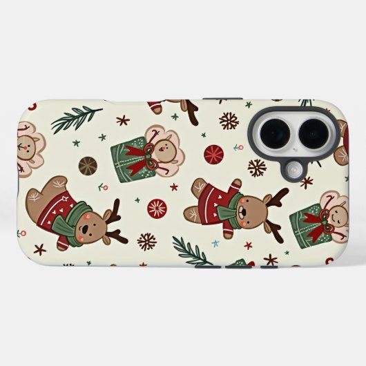 Een kerst iPhone 16 hoesjes (Achterkant (horizontaal))