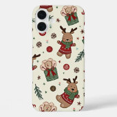Een kerst iPhone 16 plus hoesjes (Achterkant)