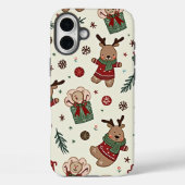 Een kerst iPhone 16 plus hoesjes (Achterkant)