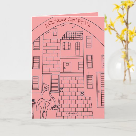 Een kerst Kaart voor jou (Gele Bloem)