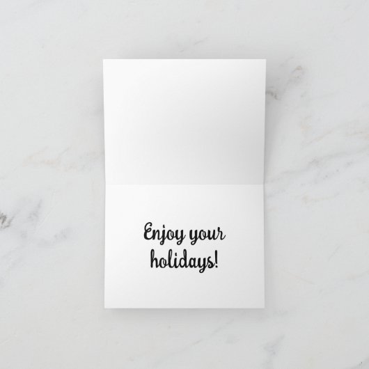 Een kerst Kaart voor medewerkers (Binnen)