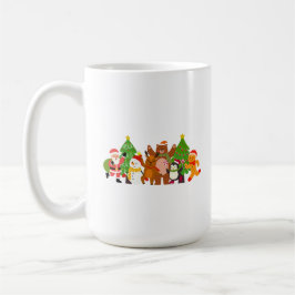 Een Kerst Karakters Krijt Koffiemok