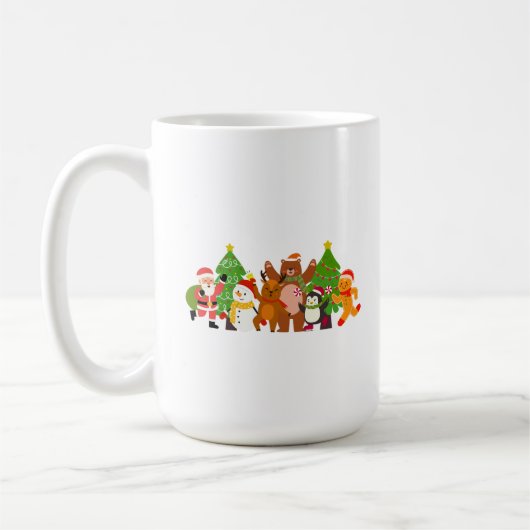 Een Kerst Karakters Krijt Koffiemok (Links)