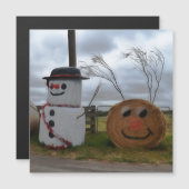 Een kerst-kerst-magnetisch Kaart (Voorkant / Achterkant)