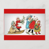 Een kerst met een smet feestdagenkaart (Voorkant)