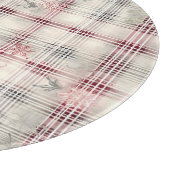 Een kerst Tartan Floral Design Series #13 Snijplank (Hoek)