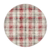 Een kerst Tartan Floral Design Series #15 Snijplank (Voorkant)