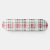 Een kerst Tartan Floral Design Series #24 Persoonlijk Skateboard (Horizontaal)