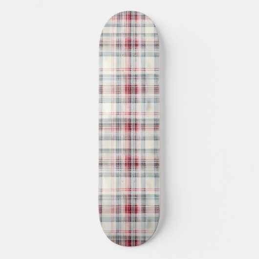 Een kerst Tartan Floral Design Series #24 Persoonlijk Skateboard (Voorkant)