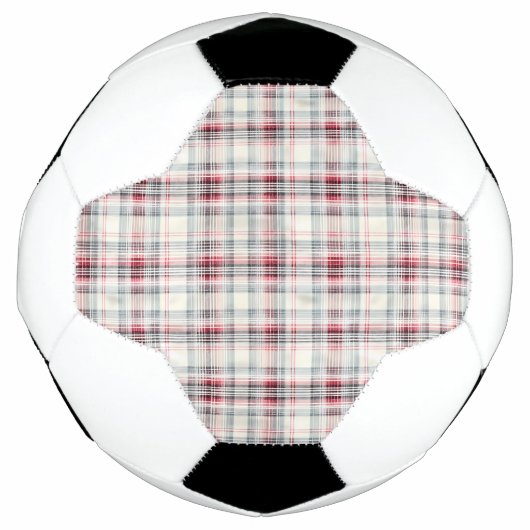 Een kerst Tartan Floral Design Series #24 Voetbal (Voorkant)