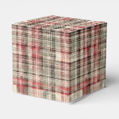 Een kerst Tartan Floral Design Series #2 Bedankdoosjes (Achterkant)