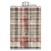 Een kerst Tartan Floral Design Series #2 Heupfles (Achterkant)