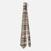 Een kerst Tartan Floral Design Series #2 Stropdas (Voorkant)