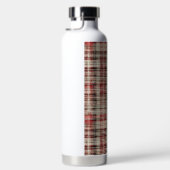 Een kerst Tartan Floral Design Series #2 Waterfles (Rechts)
