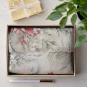 Een kerst Tartan Floral Design Series #6 Tissuepapier (Geschenk)