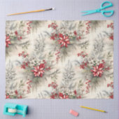 Een kerst Tartan Floral Design Series #6 Tissuepapier (Craft)