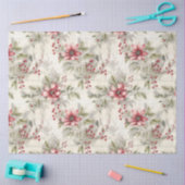 Een kerst Tartan Floral Design Series #7 Tissuepapier (Craft)
