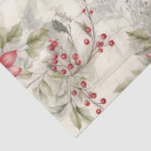 Een kerst Tartan Floral Design Series #7 Tissuepapier (Detail)