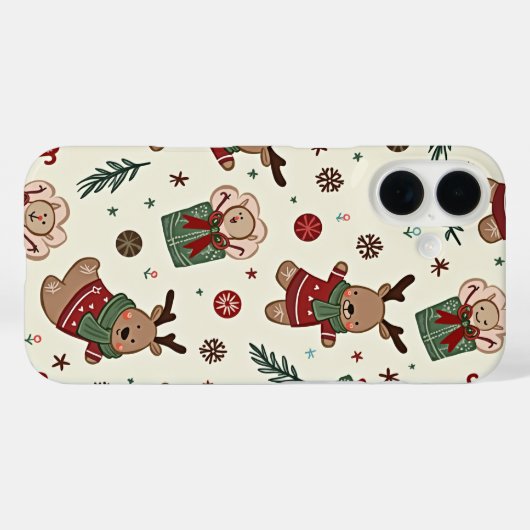 Een kerst telefoonhoesje Case-Mate iPhone case (Achterkant (horizontaal))