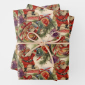 Een kerst uit 1950 inpakpapier vel (In situ)