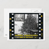 EEN KERST UIT DE JAREN 60 FEESTDAGENKAART (Voorkant / Achterkant)