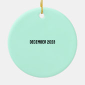 Een kerst vol boeken keramisch ornament (Achterkant)