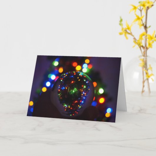 Een kerst Wereldbol Kaart (Gele Bloem)