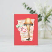 Een kerstartikellamp | Een been omhoog krijgen Feestdagenkaart (Staand voorkant)