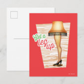 Een kerstartikellamp | Een been omhoog krijgen Feestdagenkaart (Voorkant / Achterkant)