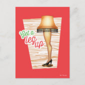 Een kerstartikellamp | Een been omhoog krijgen Feestdagenkaart (Voorkant)