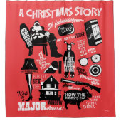 Een kerstartikelpictogram douchegordijn (Voorkant)