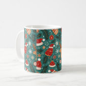 een kerstbeker koffiemok (Voorkant links)