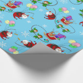 Een kerstbeurs cadeaupapier (Hoek)