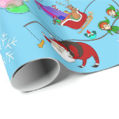 Een kerstbeurs cadeaupapier (Rol Hoek)