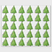 een kerstboom cadeaupapier (Vlak)