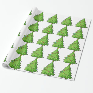 een kerstboom cadeaupapier