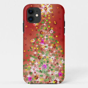 Een kerstboom die gloeit. iPhone 11 hoesje