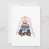 Een kerstboom en verlichting voor lezers. kaart (Achterkant)