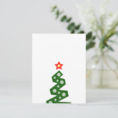 Een kerstboom feestdagenkaart (Staand voorkant)