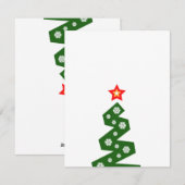 Een kerstboom feestdagenkaart (Voorkant / Achterkant)